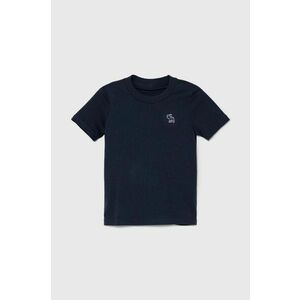 Abercrombie & Fitch tricou copii culoarea albastru marin, cu imprimeu imagine
