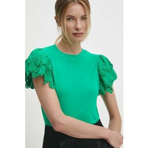Answear Lab bluza femei, culoarea verde, neted imagine