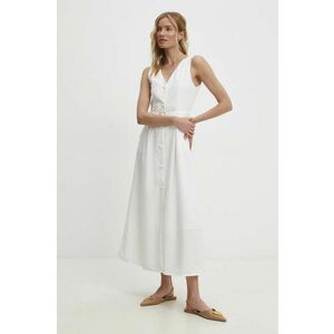 Answear Lab rochie culoarea alb, maxi, mulata imagine