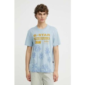 G-Star Raw tricou din bumbac barbati, cu imprimeu, D24681-336 imagine