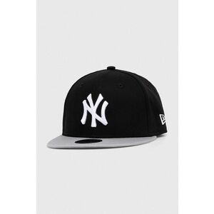 New Era șapcă din bumbac pentru copii NEW YORK YANKEES culoarea negru, cu imprimeu imagine