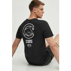 Nike tricou din bumbac Chicago Cubs barbati, culoarea negru, cu imprimeu imagine