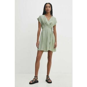 Answear Lab rochie culoarea verde, mini, evazati imagine