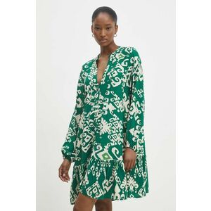Answear Lab rochie culoarea verde, mini, oversize imagine