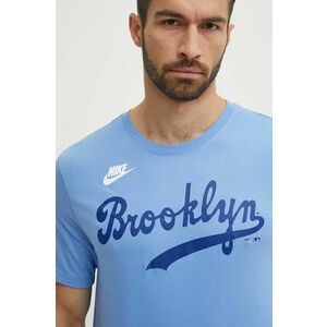 Nike tricou din bumbac Brooklyn Dodgers barbati, cu imprimeu imagine