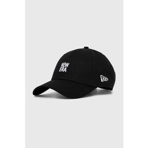 New Era șapcă de baseball din bumbac 9FORTY culoarea negru, cu imprimeu, 60503607 imagine