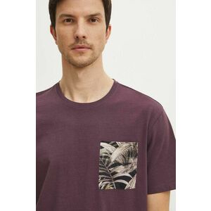 Medicine tricou din bumbac barbati, culoarea violet, cu imprimeu imagine