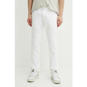Tommy Jeans jeansi barbati, culoarea alb, DM0DM18746 imagine