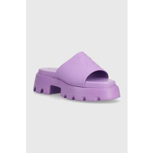 Juicy Couture papuci BABY TRACK femei, culoarea violet, cu platforma, JCFSAN222042 imagine