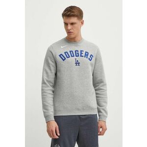 Nike bluza Los Angeles Dodgers barbati, culoarea gri, melanj imagine