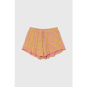 United Colors of Benetton pantaloni scurți din bumbac pentru copii culoarea roz, modelator, talie reglabila imagine