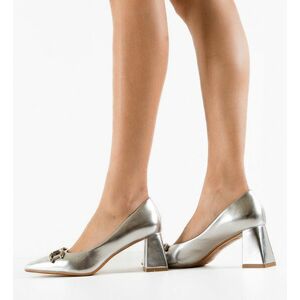 Pantofi dama Turan Argintii imagine