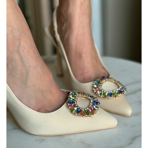 Pantofi dama Aust Bej imagine