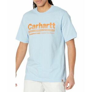 Imbracaminte Barbati Carhartt Relaxed Fit Heavyweight Short Sleeve Outdoors Graphic T-Shirt Moonstone imagine