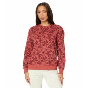 Imbracaminte Femei PUMA Essentials Floral Vibes All Over Print Crew Sweatshirt Astro Red imagine