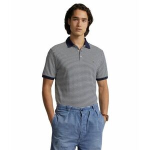 Imbracaminte Barbati Polo Ralph Lauren Classic Fit Striped Soft Cotton Polo Shirt Refined NavyWhite imagine
