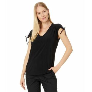 Imbracaminte Femei Vince Camuto Slvlss V Neck With Shirring At Shoulders Rich Black imagine