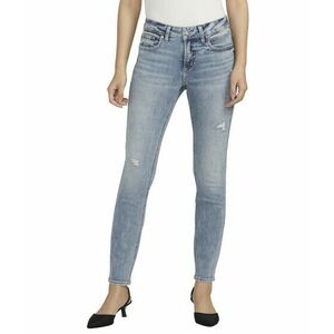 Imbracaminte Femei Silver Jeans Co Elyse Mid Rise Comfort Fit Skinny Jeans L03116ECF240 Indigo imagine
