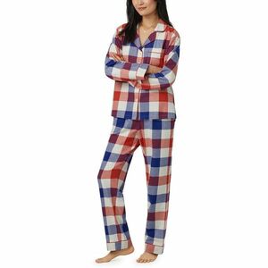 Imbracaminte Femei BedHead Pajamas Long Sleeve Flannel Classic PJ Set Harvest Plaid imagine