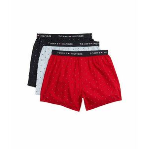 Imbracaminte Barbati Tommy Hilfiger Cotton Classics 3-Pack Woven Boxer Primary RedBreezy BlueDesert Sky Microflag imagine