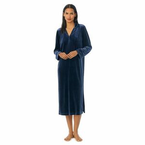 Imbracaminte Femei LAUREN Ralph Lauren Notch Collar Long Zip Caftan Mid Blue imagine