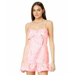 Imbracaminte Femei Lilly Pulitzer Sutton Skirted Romper Roxie Pink Baby Blues Jacquard imagine
