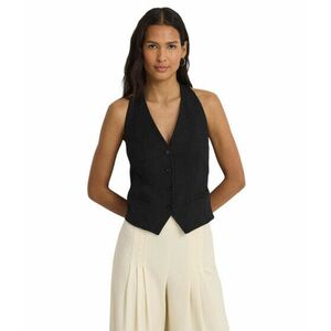 Imbracaminte Femei LAUREN Ralph Lauren Cotton-Blend Vest Black imagine