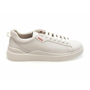 Pantofi casual HUGO albi, 9261, din piele naturala imagine