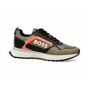 Pantofi sport BOSS kaki, 73001, din piele ecologica imagine