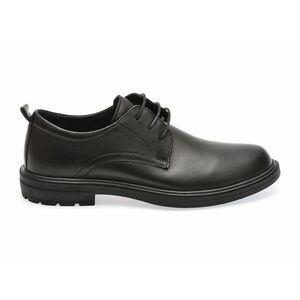 Pantofi casual OTTER negri, A60, din piele naturala imagine