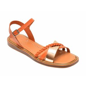 Sandale casual GRYXX portocalii, 11507, din piele naturala imagine