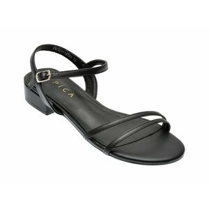 Sandale casual EPICA negre, 110784, din piele ecologica imagine