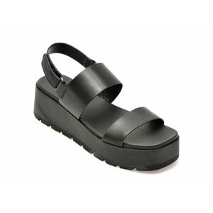 Sandale casual ALDO negre, 13713120, din piele naturala imagine