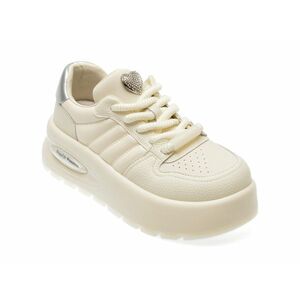 Pantofi casual FLAVIA PASSINI albi, 31C03, din piele ecologica imagine