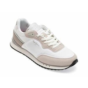 Pantofi sport PEPE JEANS albi, LS40004, din material textil imagine