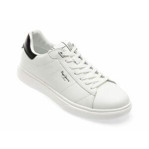 Pantofi casual PEPE JEANS albi, MS30981, din piele naturala imagine