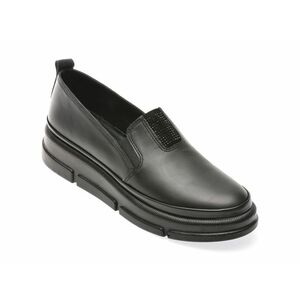 Pantofi casual EPICA negri, 387309, din piele naturala imagine