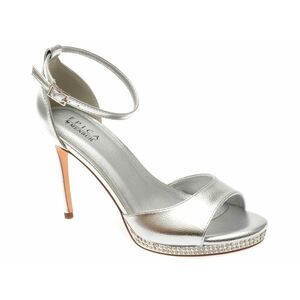 Sandale elegante EPICA BY MENBUR argintii, 25157, din piele ecologica imagine