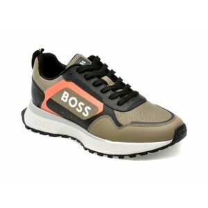 Pantofi sport BOSS kaki, 73001, din piele ecologica imagine