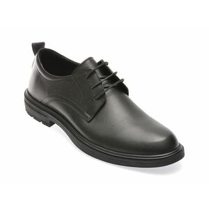 Pantofi casual OTTER negri, A60, din piele naturala imagine