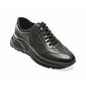 Pantofi casual EPICA negri, 230H113, din piele naturala imagine