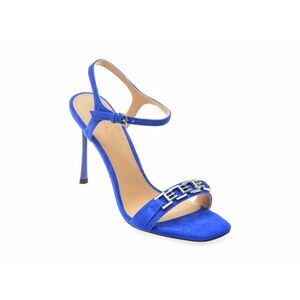 Sandale elegante EPICA albastre, 9716, din piele intoarsa imagine