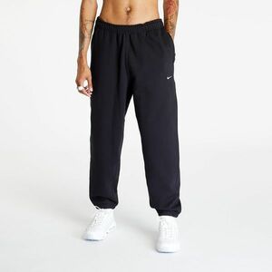 Nike Solo Swoosh Men's Fleece Pants Black/ White imagine