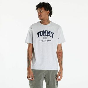 Tommy Jeans Varsity Logo T-Shirt Silver Grey imagine