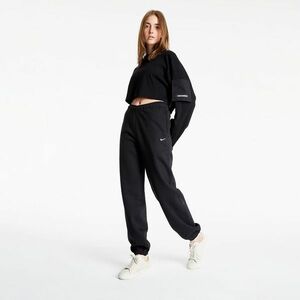 NikeLab Women's Fleece Pants Black/ White imagine