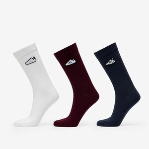 adidas Crew Socks 3-Pack Maroon/ White/ Shadow Navy imagine