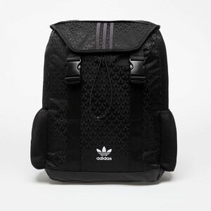 adidas Trefoil Monogram Jacquard Backpack Black imagine