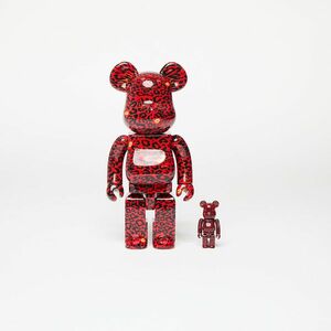 Medicom Toy BE@RBRICK Amplifier Red 100% & 400% Set Red imagine