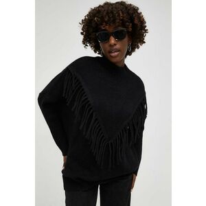 Answear Lab pulover femei, culoarea negru, cu turtleneck imagine