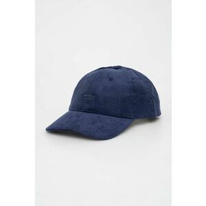 Levi's șapcă de baseball din catifea culoarea albastru marin, neted imagine